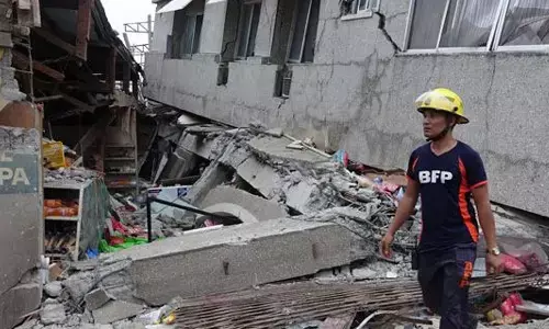 earthquake,  philippines,  richter scale, property damage