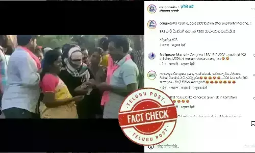 BRS, distributing money, sattupalli municipal elections 2020, TRS, Aneesh, NTV, viral video