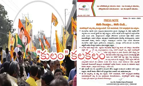 kukatpally constituency, pamphlet,  kapu welfare association,  kamma community