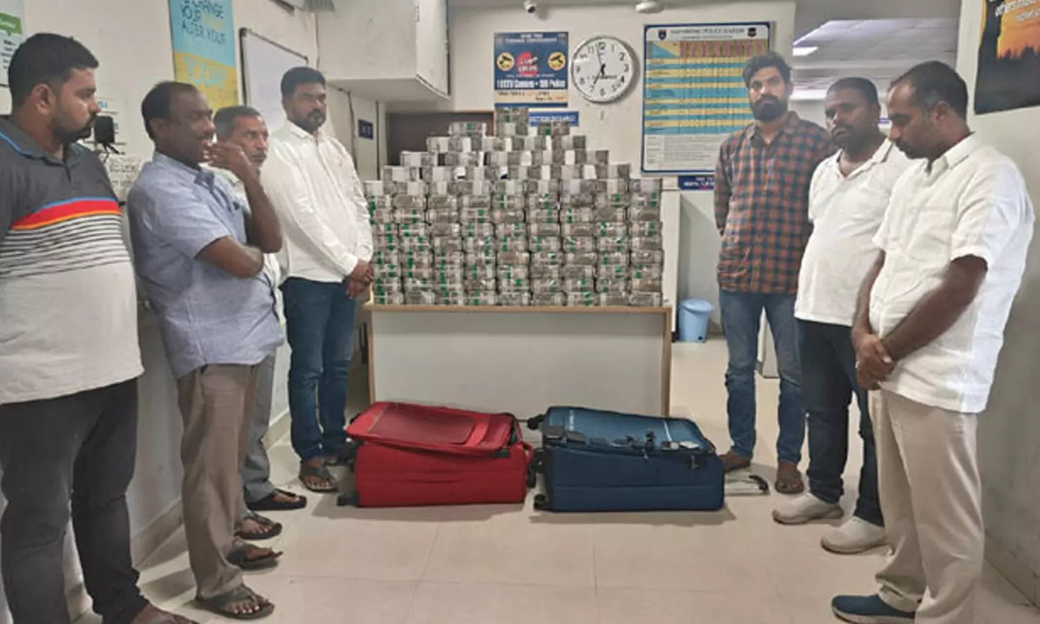 five crore, seized,  police, hyderabad