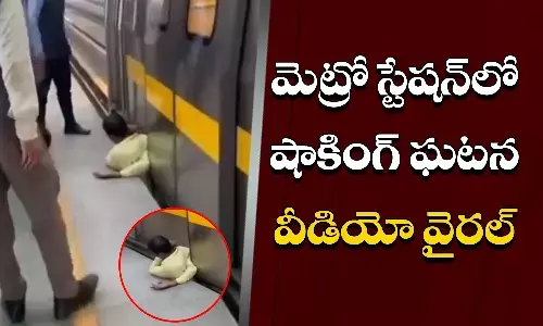 Man, Crossing tracks, Death, Delhi Metro train, Metro Station