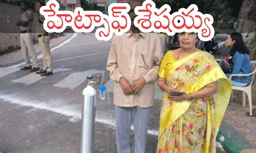 seshaiah, illness, vote, oxygen cylinder