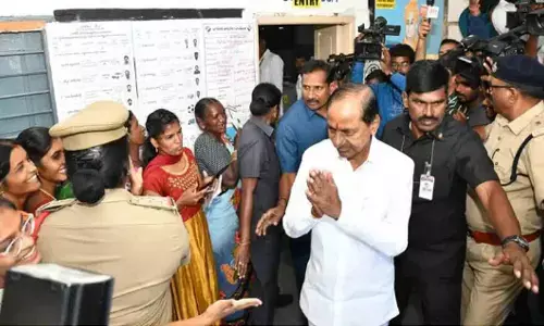 kcr, chief minister,  vote, chintamadaka