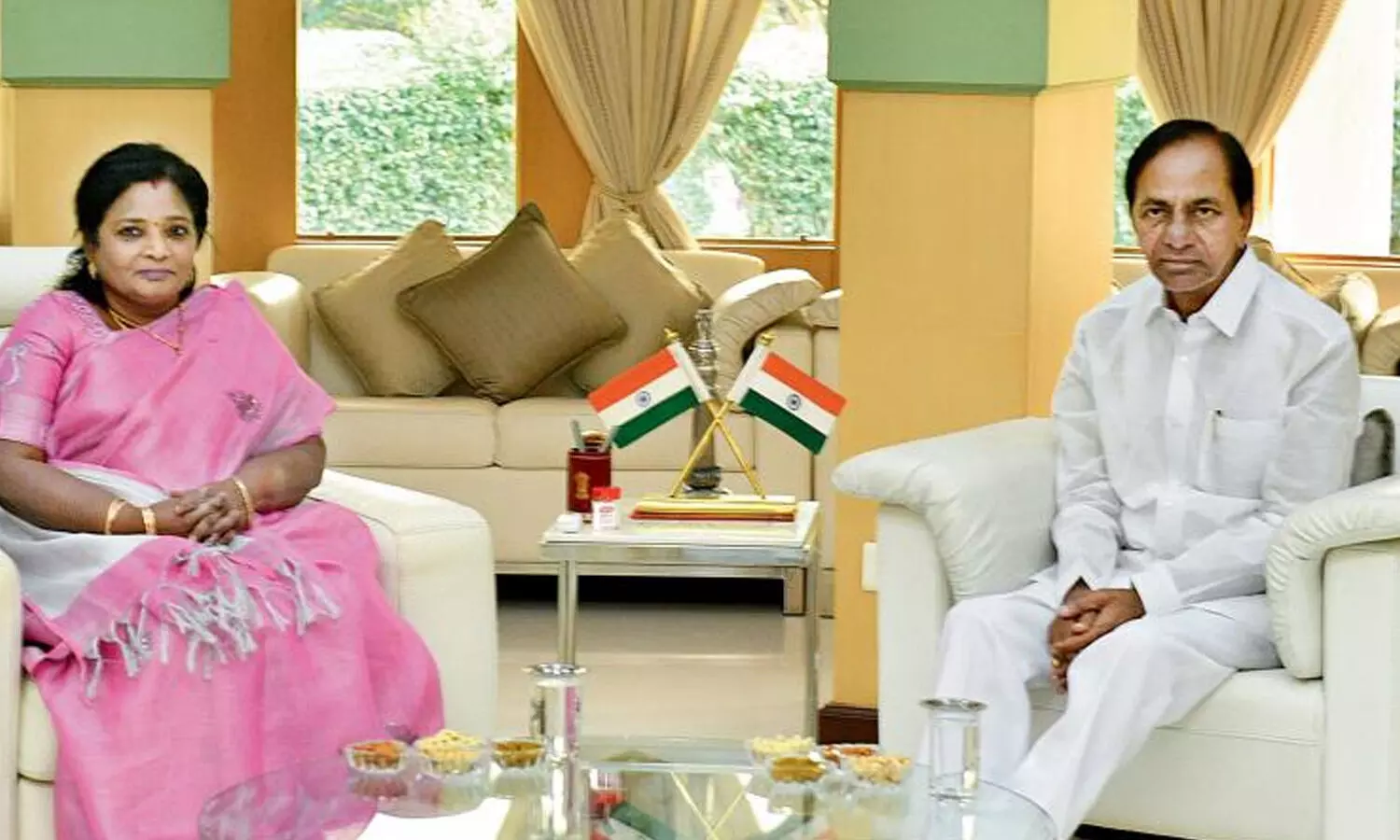 kcr, raj bhavan, resign, telangana