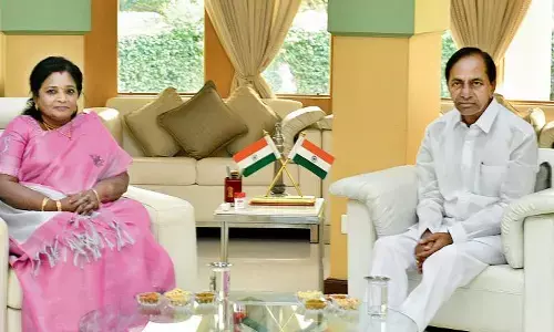 kcr, raj bhavan, resign, telangana