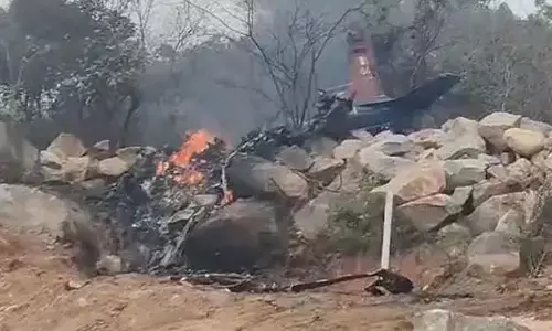 training plane, crashed, two pilots, died, medak district