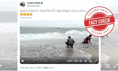 vishakapatnam, fishes in beach,  Cyclone Michaung