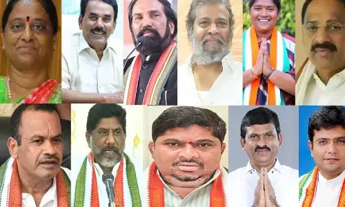 eleven ministers, portfolios, new cabinet, telangana