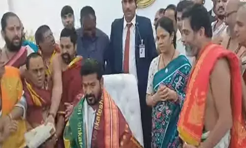 revanth reddy, chief minister, charge, secretariat