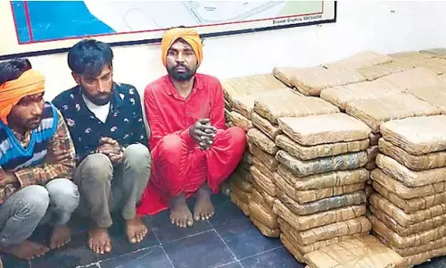 smugglers, bhadrachalam, ganja, police, crime news