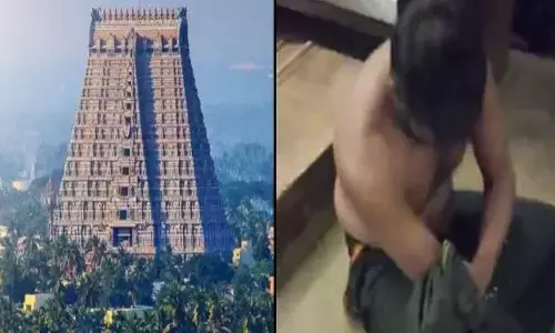 temple staff,  attacked, devotees, temple in srirangam, andhra pradesh