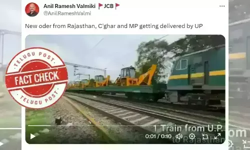 JCB on train, BJP, Yogi Adityanath, 2023 Assembly Elections, Rajasthan