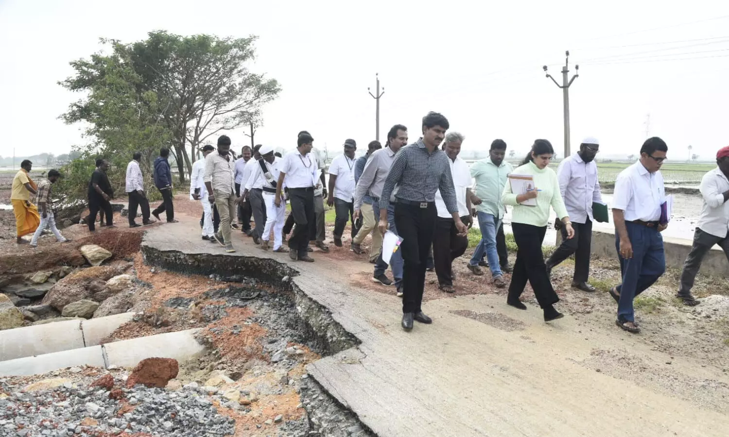 central team, flood-affected areas, minchang cyclone, tirupati district, andhra news central team, flood-affected areas, minchang cyclone, tirupati district, andhra news