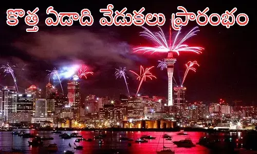 New Year Celebrations : అక్కడ మనకంటే ముందుగానే న్యూ ఇయర్ సెలబ్రేషన్స్