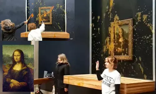 మోనాలిసా పెయింటింగ్ పై సూప్ విసిరేశారు.. ఆ తర్వాత ఏమైందంటే?