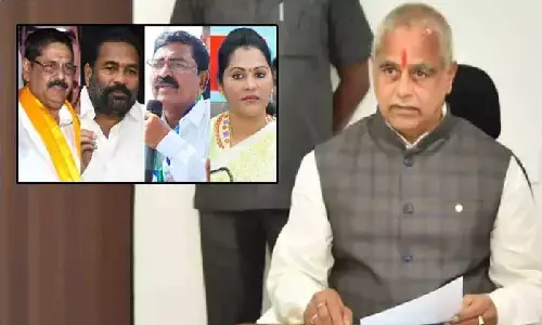 స్పీకర్ తో భేటీ అయిన వైసీపీ రెబల్ ఎమ్మెల్యేలు