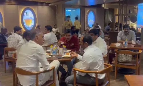 harish rao, former minister,  irani chai, niloufer cafe