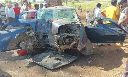 road accident, six members ,died, karnataka