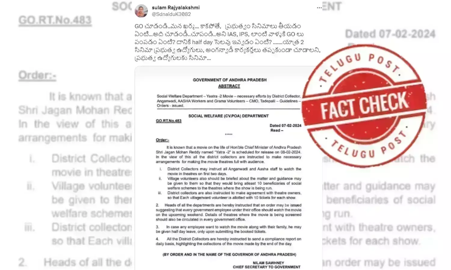 andhra pradesh government, Government order, yatra 2 movie