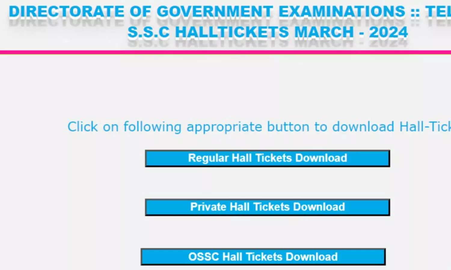 తెలంగాణ 10వ తరగతి హాల్ టికెట్స్ విడుదల.. ఎలా డౌన్ లోడ్ చేసుకోవాలంటే?