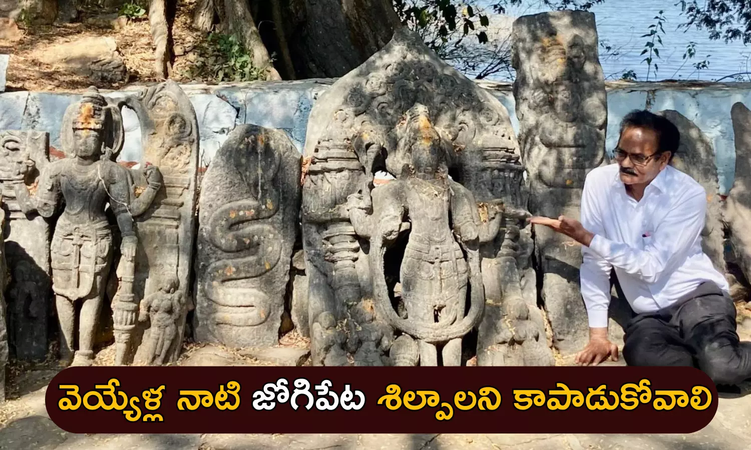 jogipet, sculptures of thousands of years old, archelogical excavation, pleach india foundation