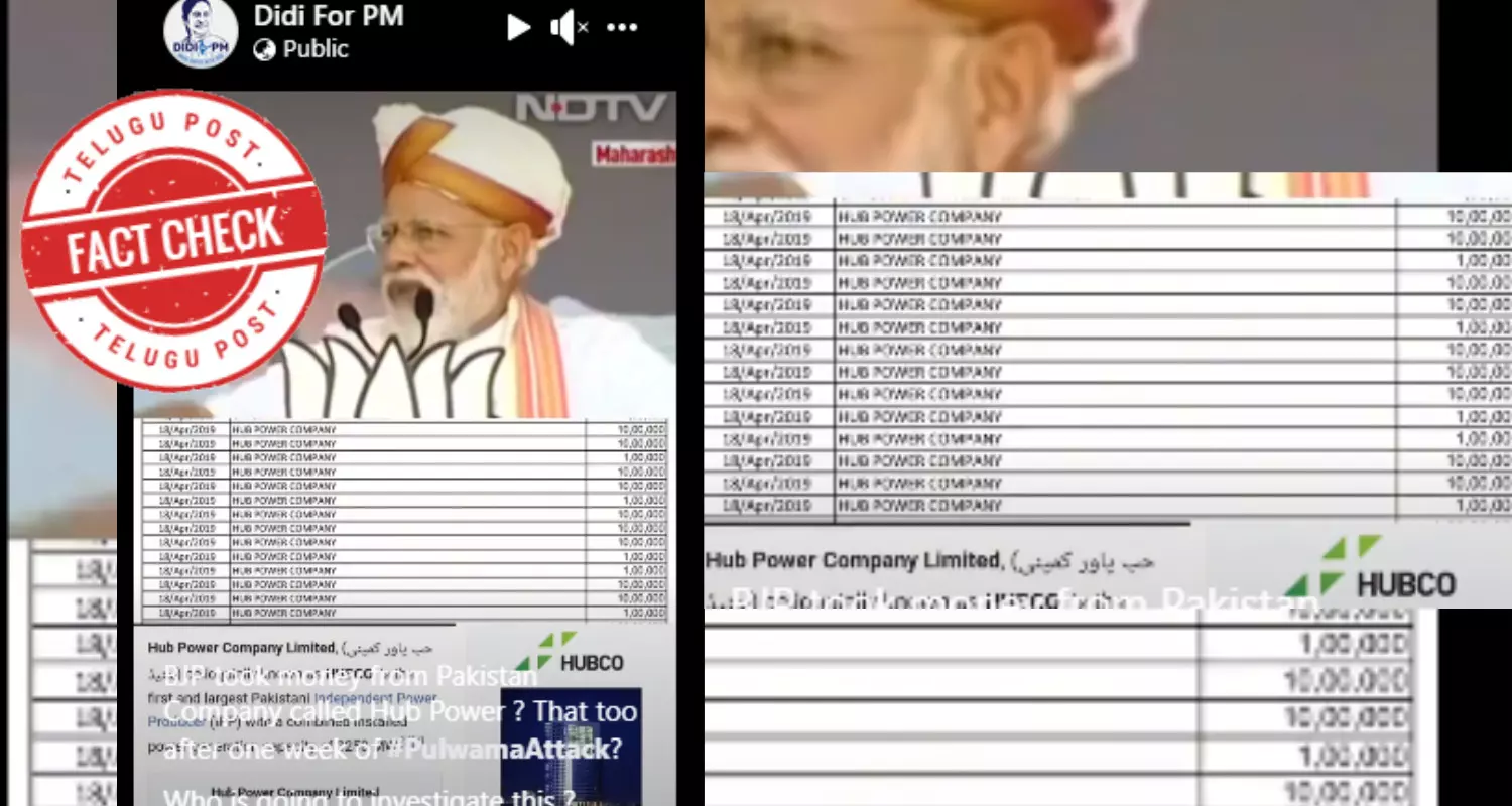 electoral bonds, factcheck, Hub Power Company