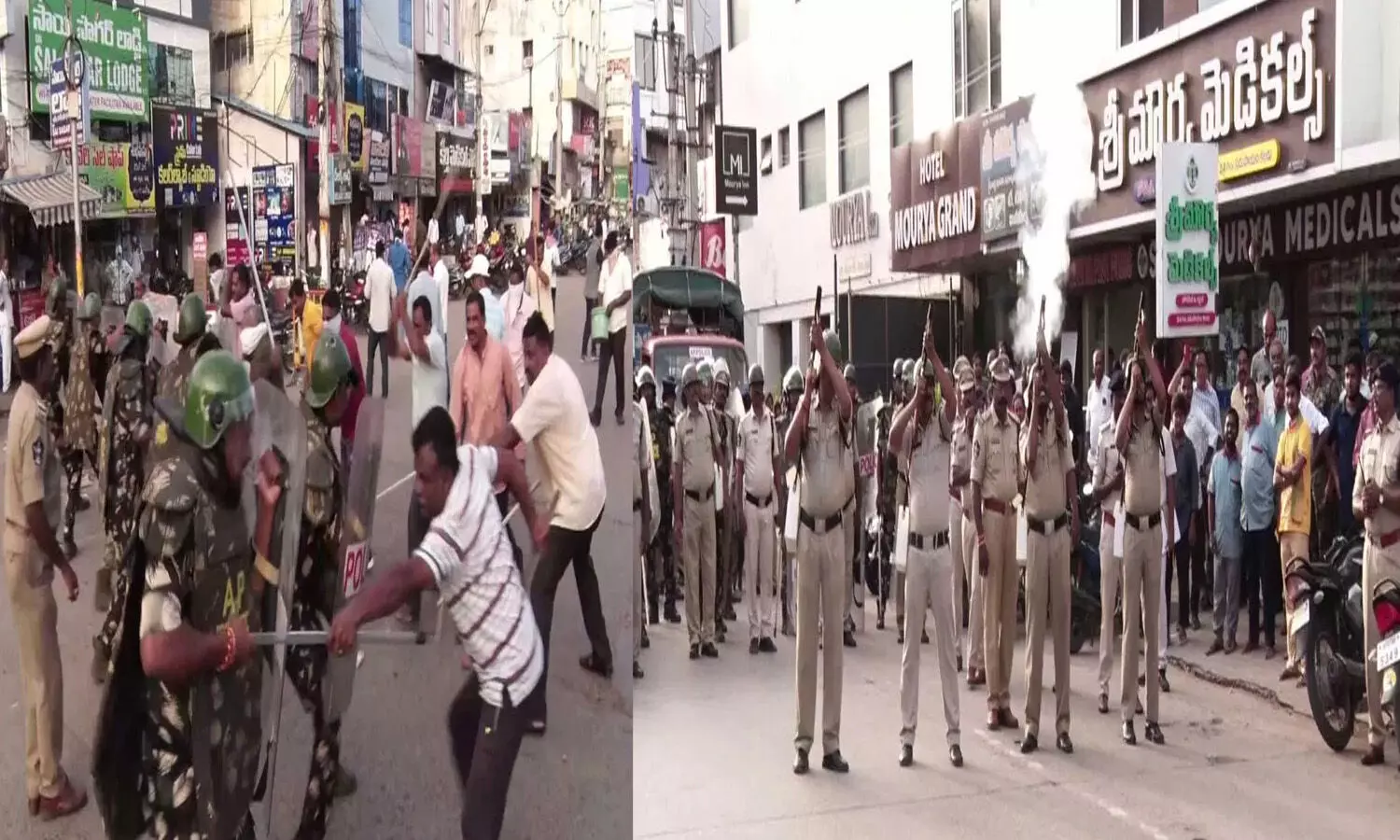 Ongole : ఒంగోలులో గాలిలోకి కాల్పులు.. లాఠీ ఛార్జి.. తీరా  చూస్తే?