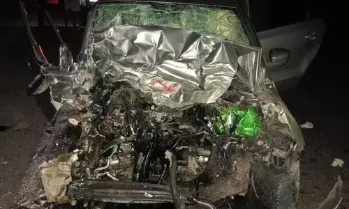 Road Accident in Jagtial , Road Accident
