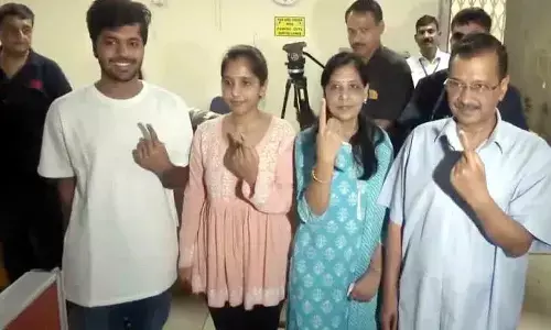 kejrival : ఓటేసిన కేజ్రీవాల్.. ఏమన్నారంటే?