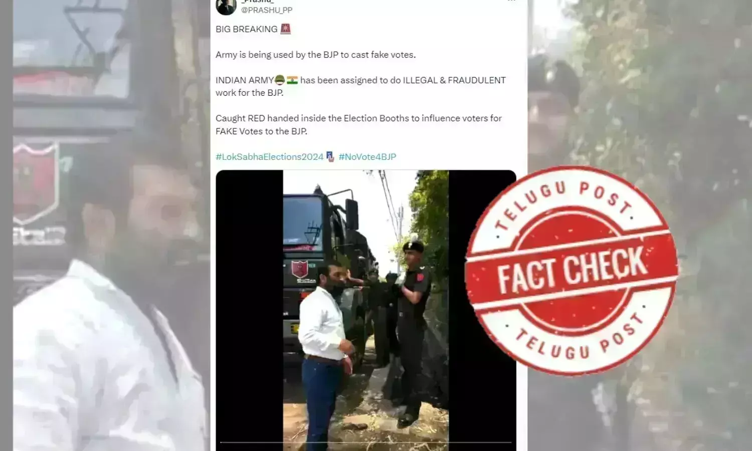 Lok Sabha elections 2024, Indian Army officials, Jabalpur, polling day, Indian Army