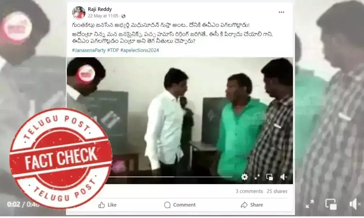Janasena leader, Guntakal MLA candidate, EVM, Madhusudan Gupta
