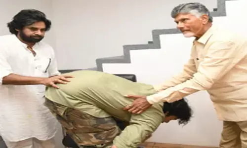 జనసేన కార్యాలయానికి చంద్రబాబు