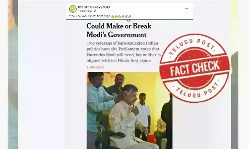 The NewYork Times, New York Times, Chandrababu Naidu, kingmaker, NDA government