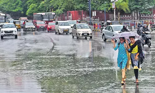 హైదరాబాద్ లో భారీ వర్షం