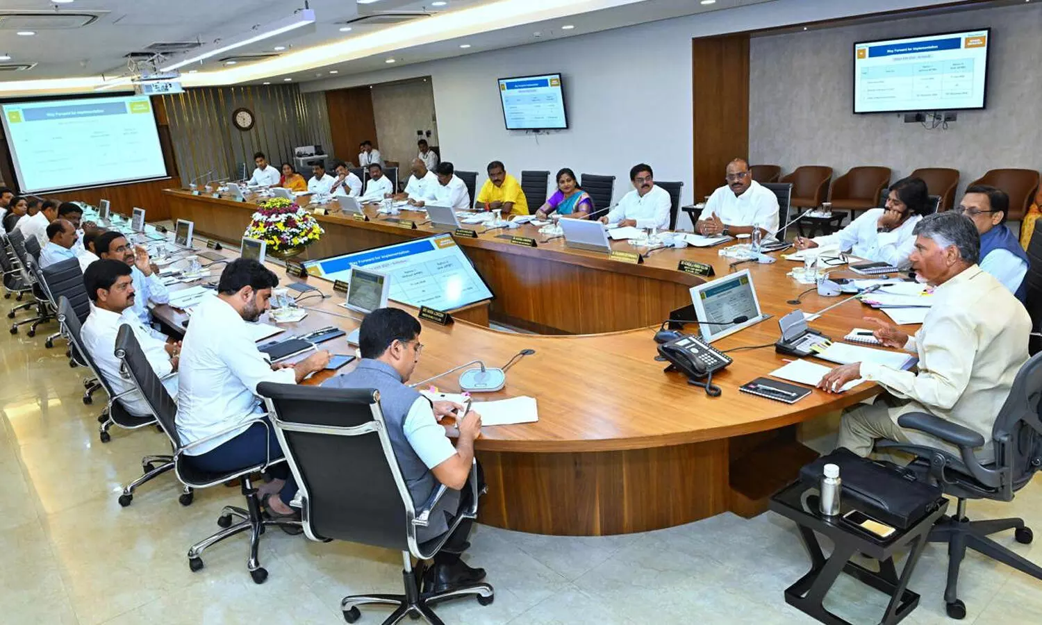 cabinet meeting,  chandrababu,  e-cabinet, andhra pradesh