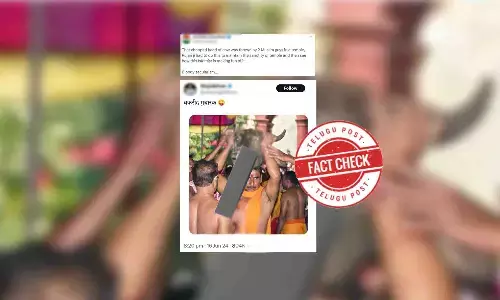 Fact Check: Viral image claiming that two Muslim threw chopped cow’s head into a temple is misleading