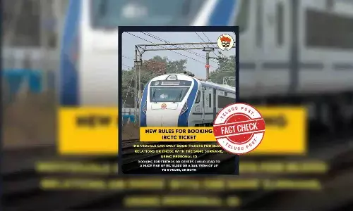 Fact Check: IRCTC clarifies SM post about restrictions in booking e-tickets is false