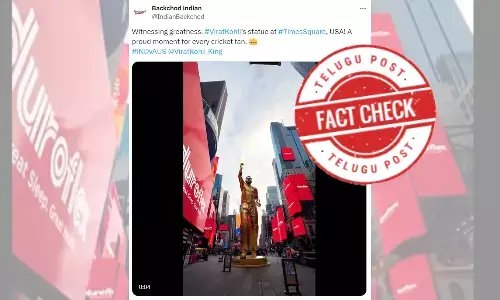 Viral image of Virat Kohli’s statue in New York is CGI creation