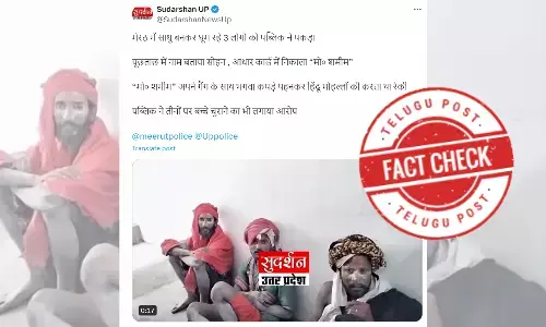 Muslims, sadhus, Factcheck, Uttarpradesh
