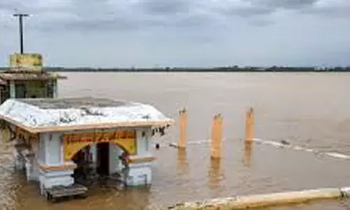 water level, reached 47.4 feet,  godavari,bhadrachalam