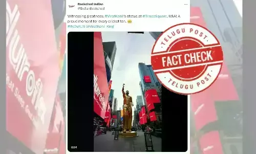 Virat Kohli’s statue, Virat Kohli statue unveiled, Virat Kohli statue in New York, CGI animation video