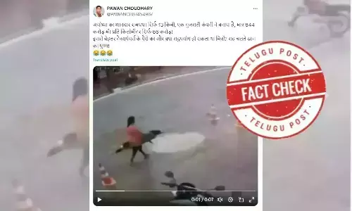 Potholes, woman falls in potholes, brazil, ayodhya