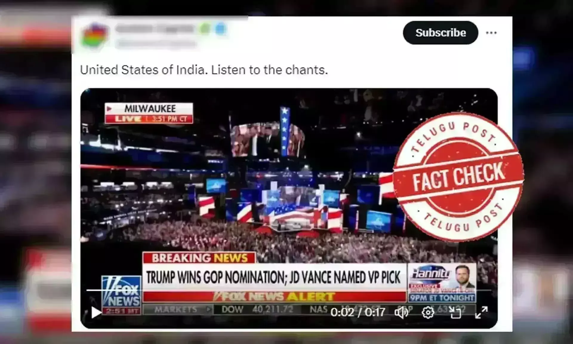 JD Vance, US Elections 2024, Usha Chilukuri, chants of India, RNC, Ohio senator