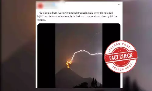 Fact Check: Video showing thunderstorm is not from Himachal Pradesh, it is from Guatemala