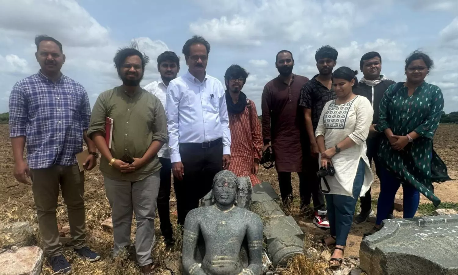 Jain sculpture,Kurnool,Archaeological researcher, Pleach India Foundation