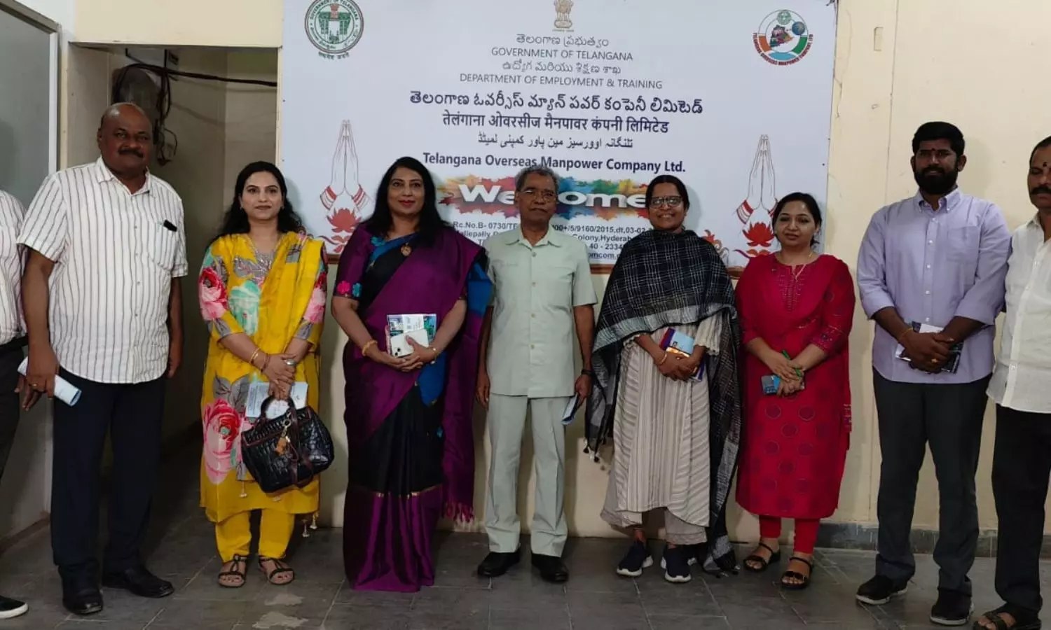 Telangana State Labor Department provides one-day training for those going abroad.