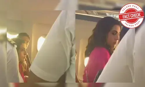 ఫ్యాక్ట్ చెక్: సారా అలీ ఖాన్ కు విమానంలో చేదు అనుభవం ఎదురైందన్న మీడియా వాదనలో ఎలాంటి నిజం లేదు.