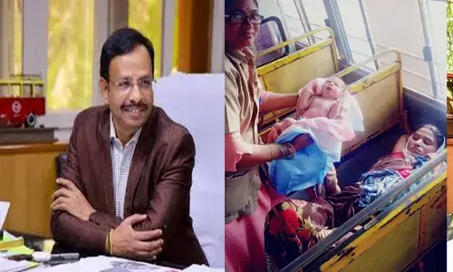 rtc bus, delivery, women conductor, sajjanar