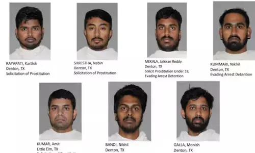 telugu youth arrested in america, solicitation of prostitution, America
