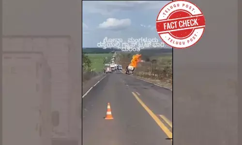 Video of gas tanker explosion on Goa-Mangalore Road is false